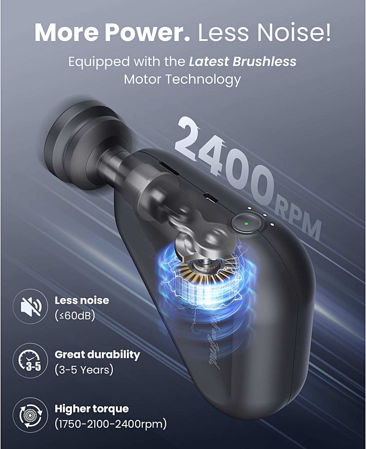 BOB AND BRAD Air 2 Massage Gun-Black