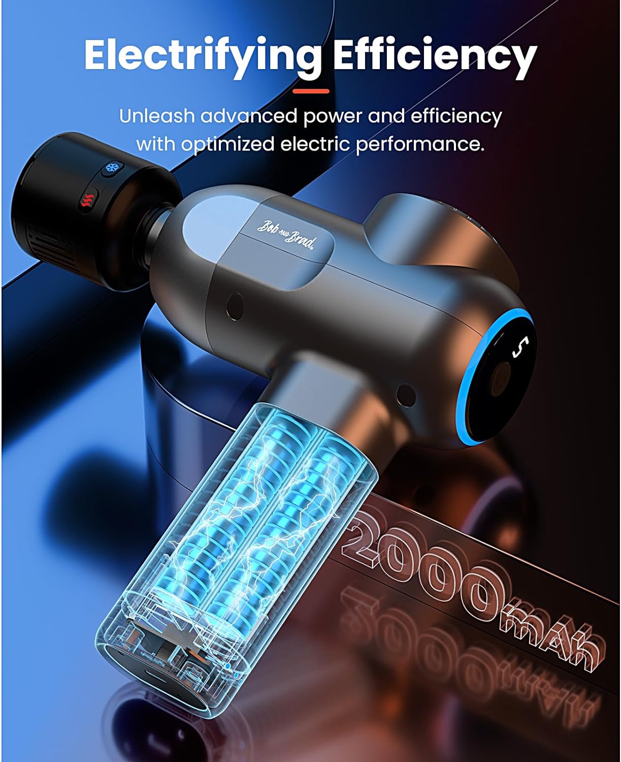 BOB AND BRAD C2 Massage Gun with Heat and Cold Therapy
