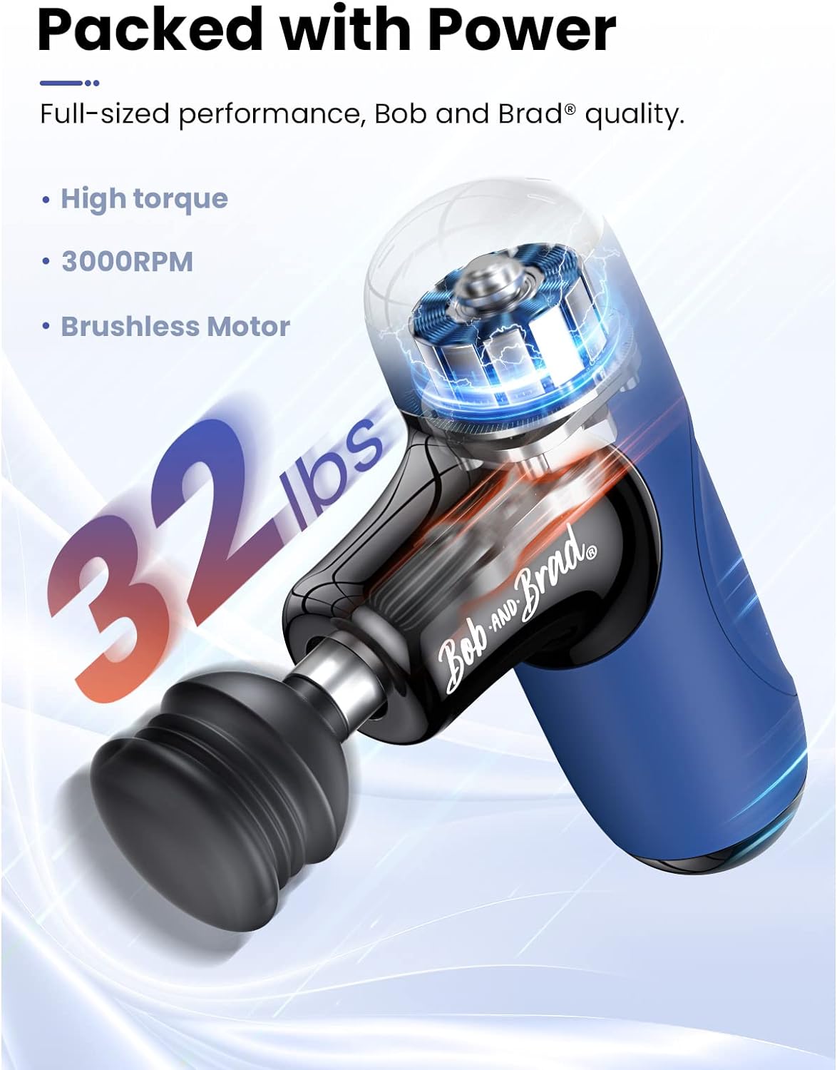 BOB AND BRAD Q2 Mini Massage Gun-Blue