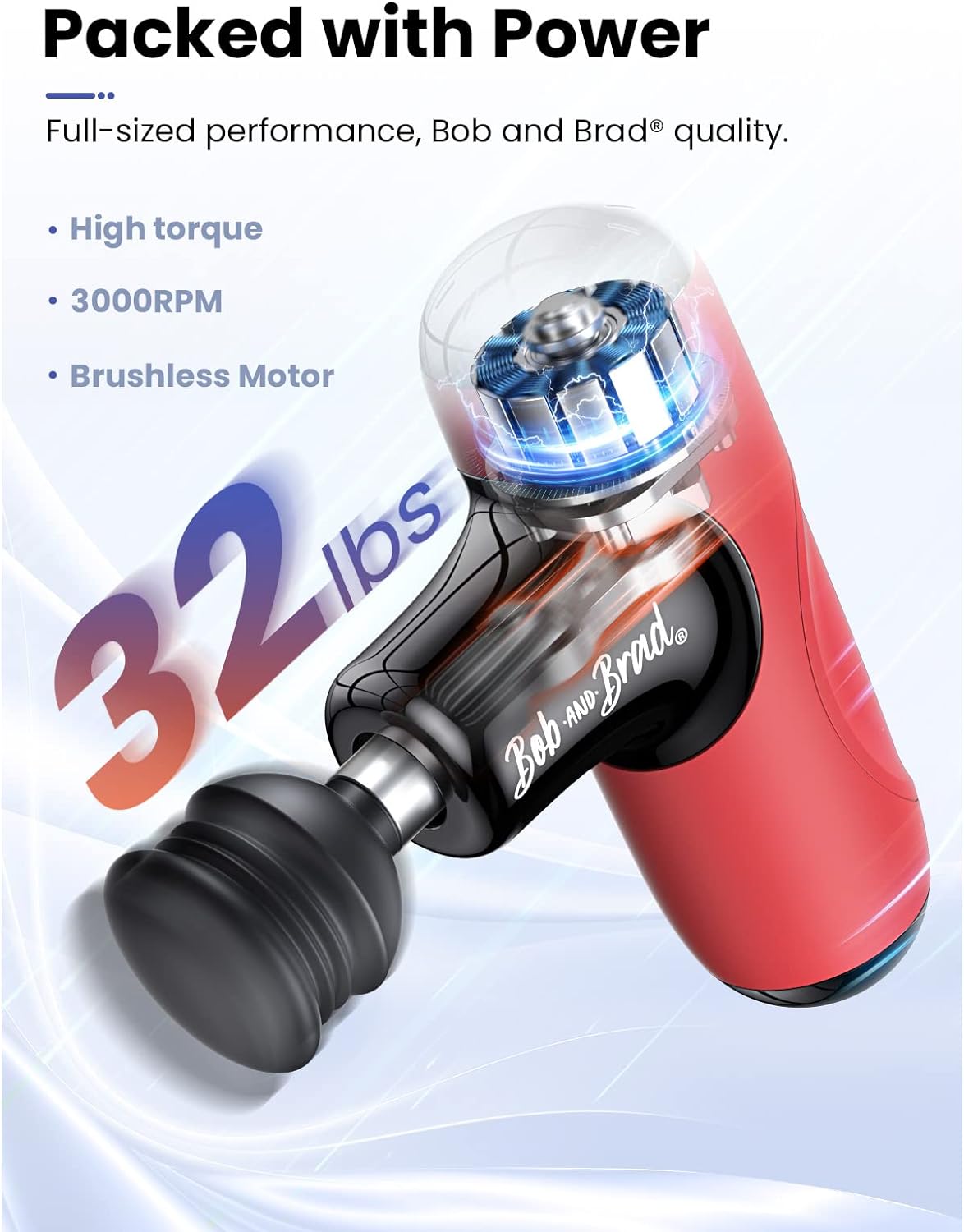 BOB AND BRAD Q2 Mini Massage Gun-Red