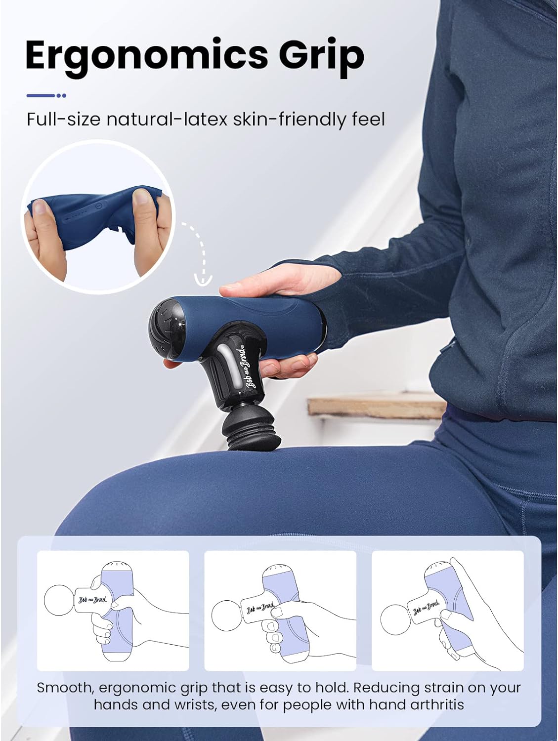 BOB AND BRAD Q2 Mini Massage Gun-Blue