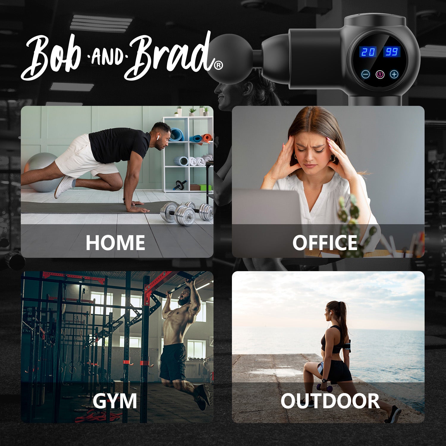 BOB AND BRAD EM-19 Massage Gun